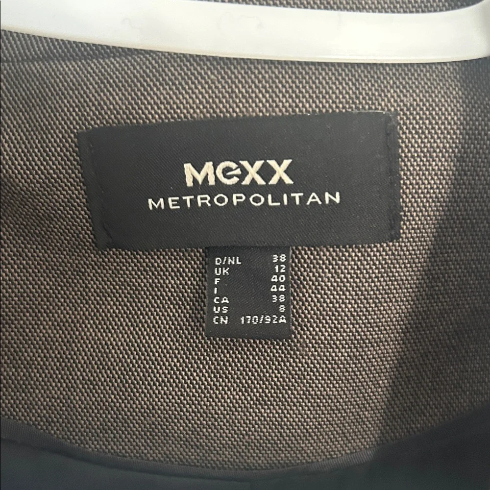 Mexx Metripolitan Brown Blazer and Skirt Suit Set - Picture 2 of 6